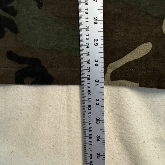 Vtg 80s Rare Woodland Camo Made In USA Single Stitch Pocket T Shirt Men’s Medium - Picture 9 of 9